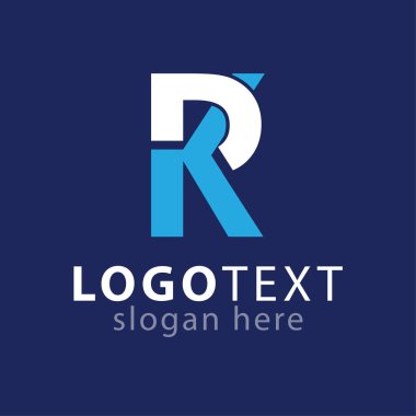 R K ilk harf logo vektör