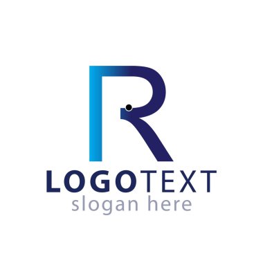 R ilk harf logo vektör