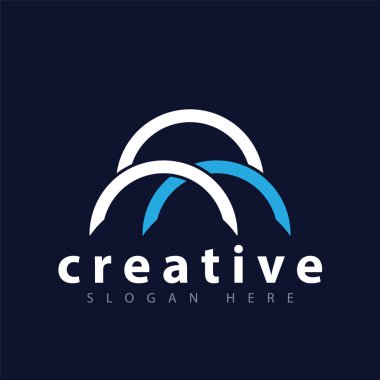 MN ilk mektubu köprü logo vektör