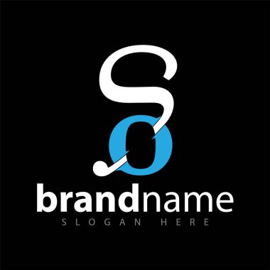 Bu yüzden ilk harf logo vektör