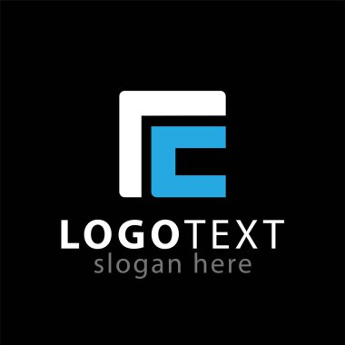 İlk harf logo vektör yeniden