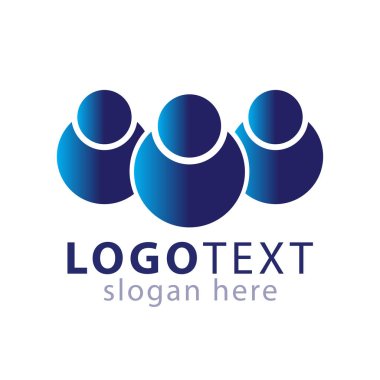 İnsanlar grubu logo simge vektör