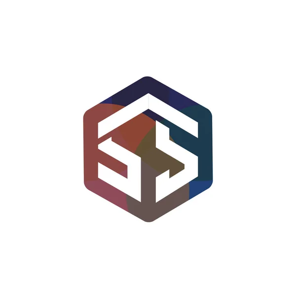 Initial Letter Hexagonal Logo Vector — Stock Vector
