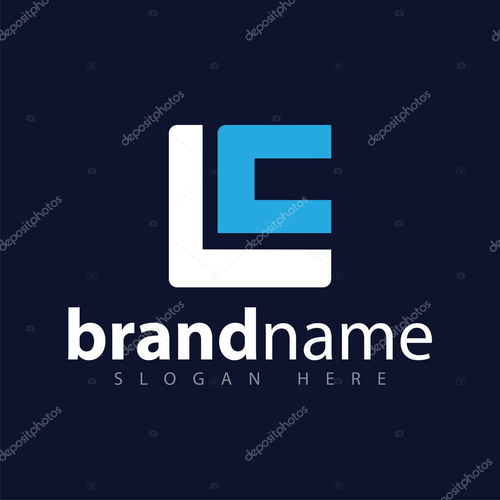 LC Initial letter logo vector
