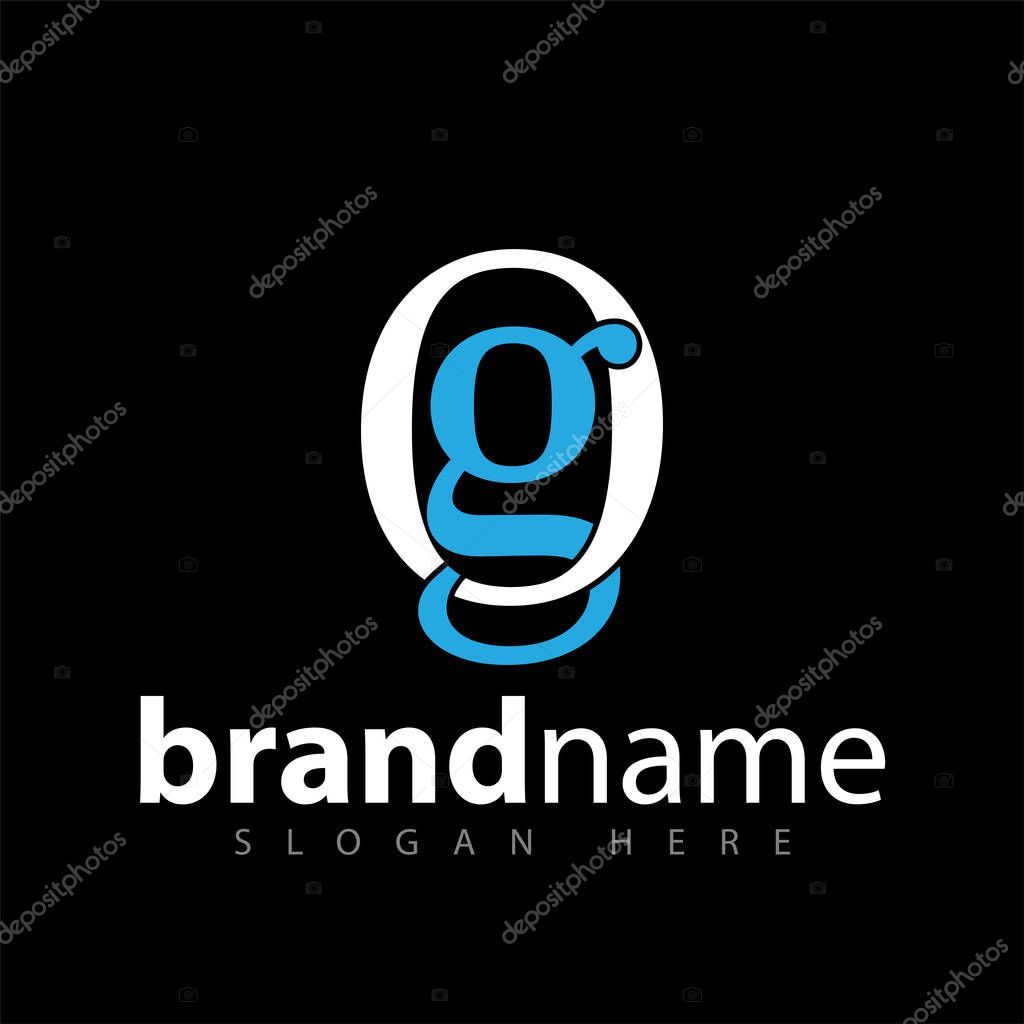 O G Initial letter logo vector