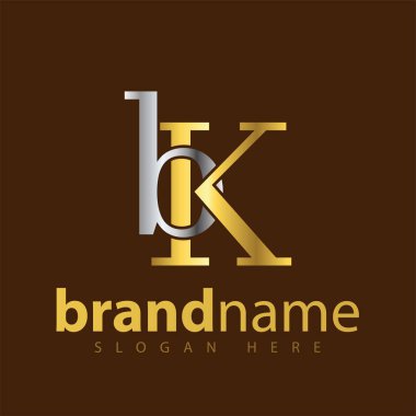 BK ilk harf logo simge vektör