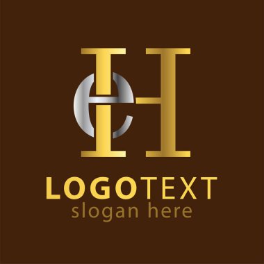 Eh ilk harf logo simge vektör