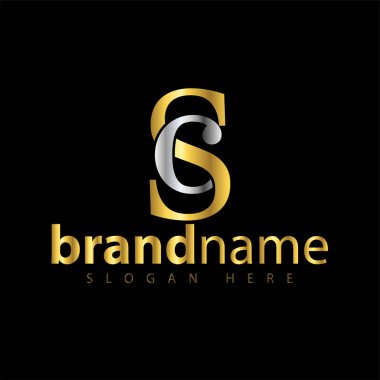 SC ilk harf logo simge vektör