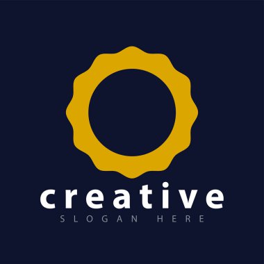 Güneş soyut Logo simge vektör şablonu