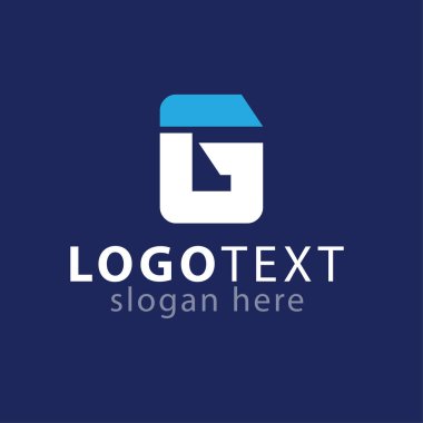 G harfi Logo simge vektör şablonu
