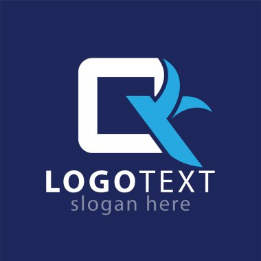 Q harfi kuş logo simge vektör şablonu ile