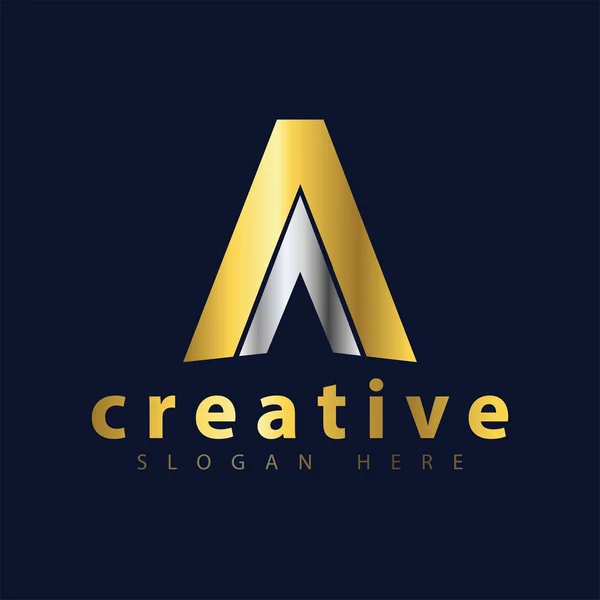 Aa ilk harf logo simge vektör şablonu