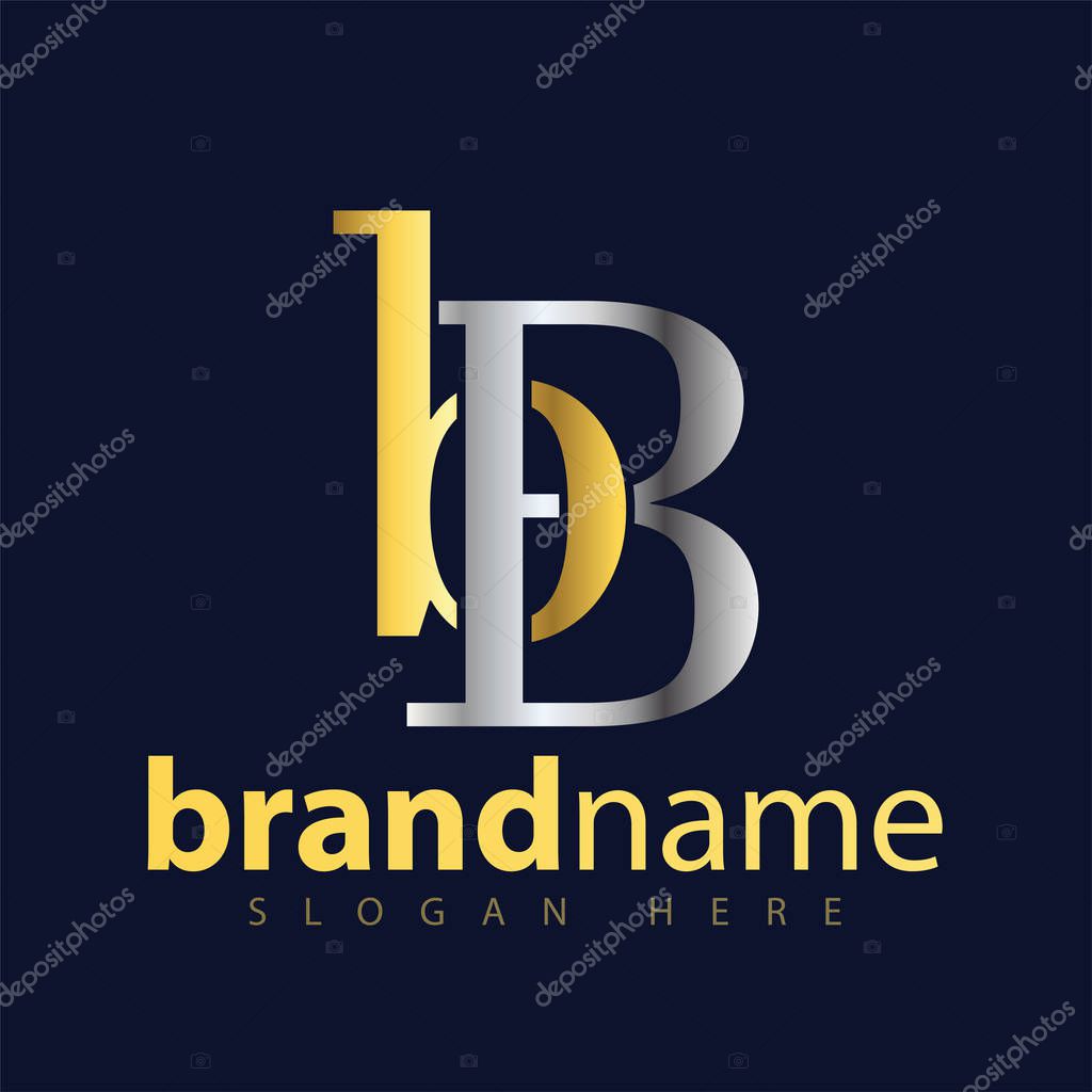 BB Initial letter logo icon vector