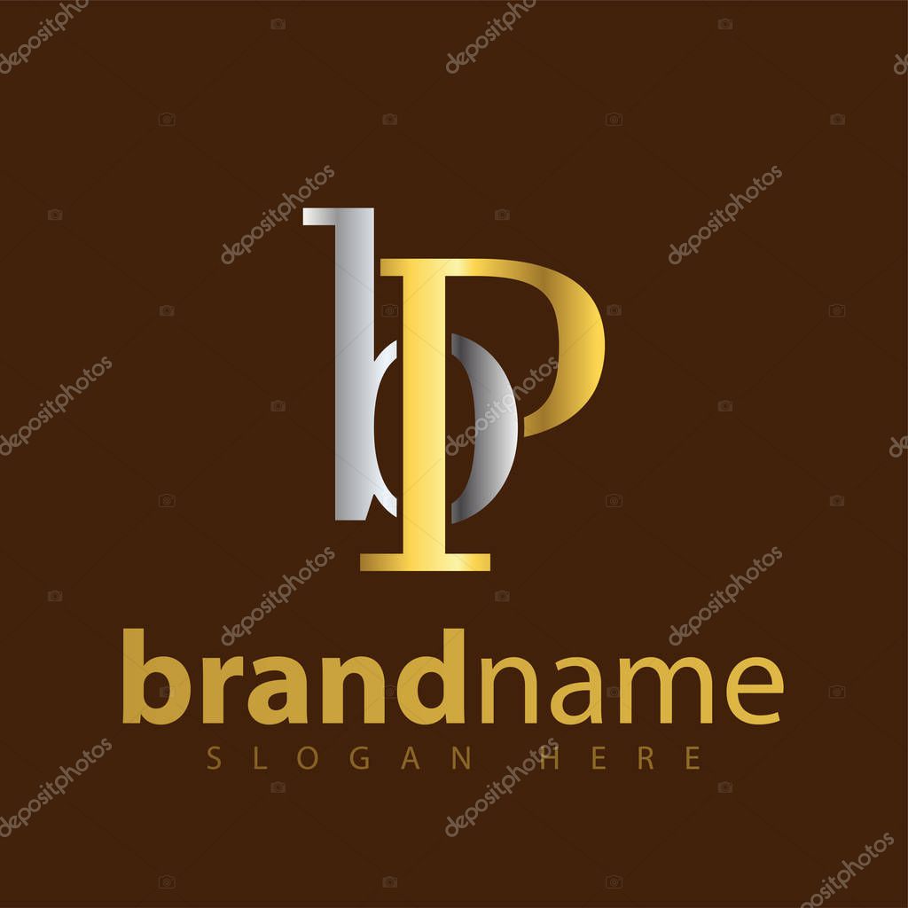 BP Initial letter logo icon vector