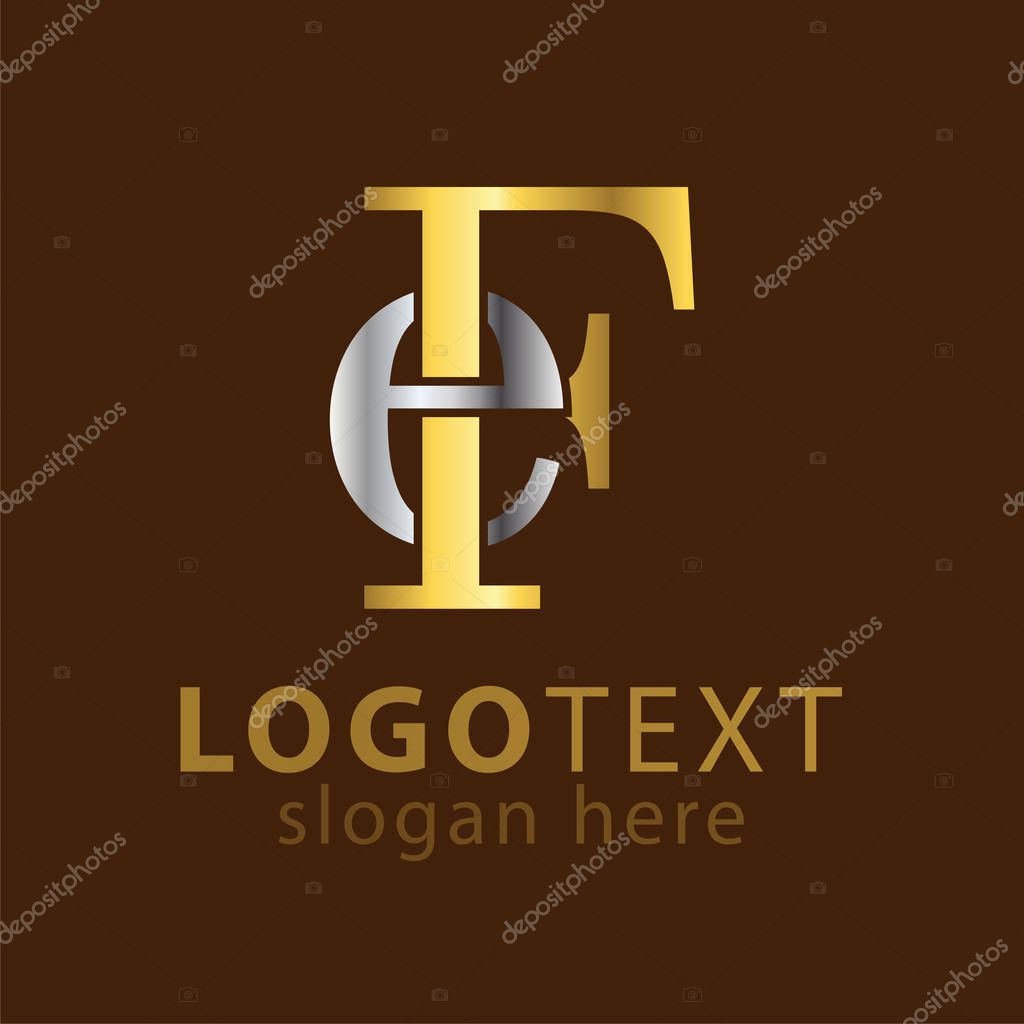 E F Initial letter logo icon vector