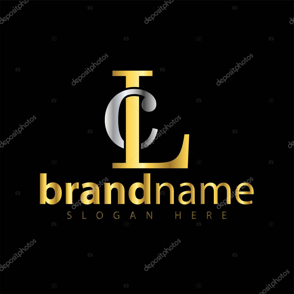 CL Initial letter logo icon vector