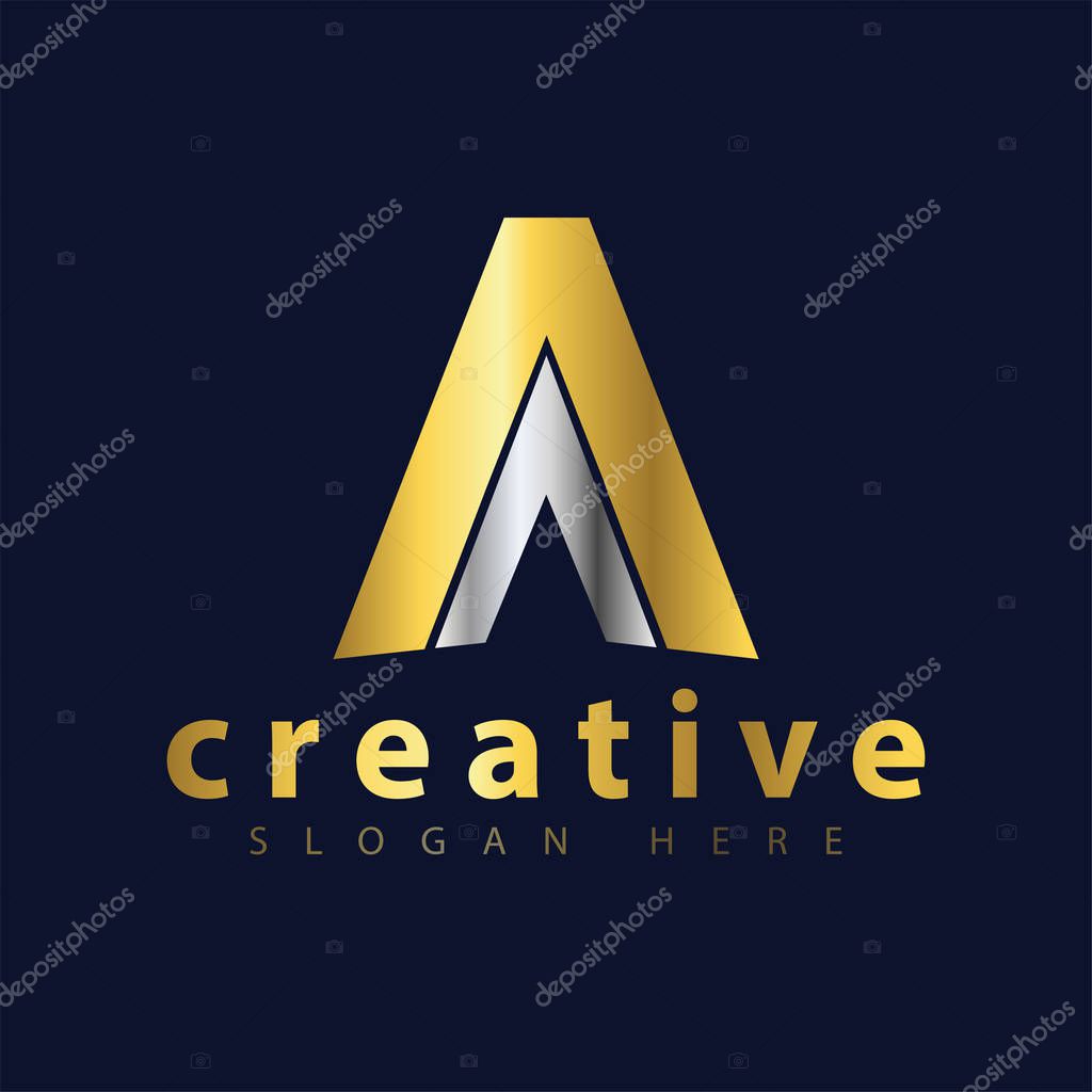 AA Initial Letter logo icon vector template