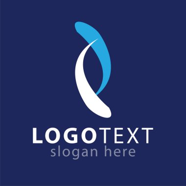 P harfi Soyut logo simge vektör