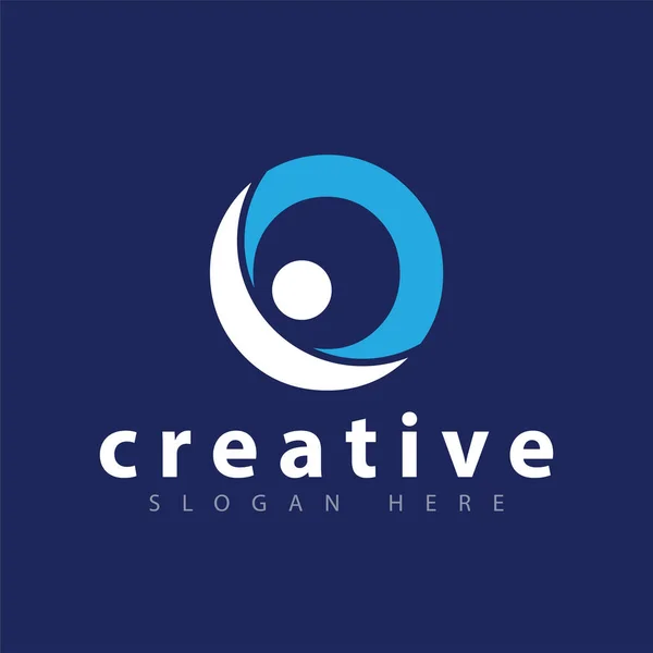 o harfi ile insanlar logo simge vektör şablonu