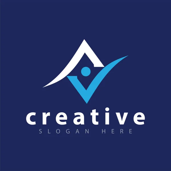 Mensen Abstract Pictogrammalplaatje Vector Logo — Stockvector