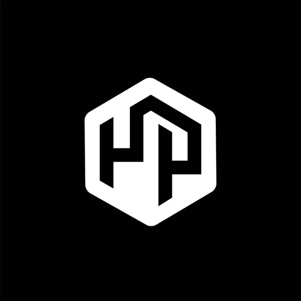 Initial Letter Hexagonal Logo Vector — Stock Vector