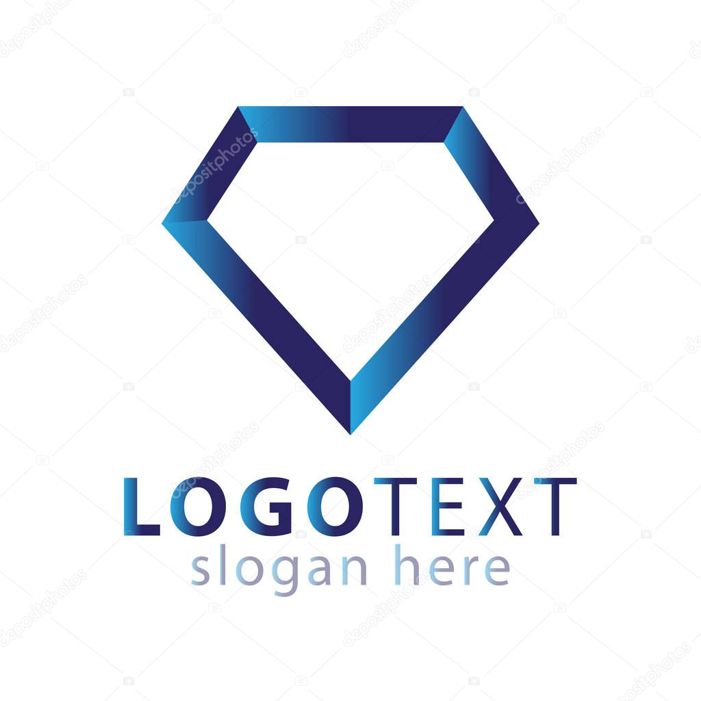 Diamond logo icon vector template