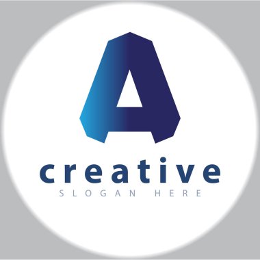 Mektup altıgen logo tasarım vektör şablonu