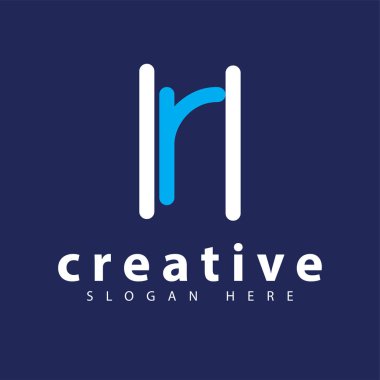 İK ilk harf logo vektör şablonu