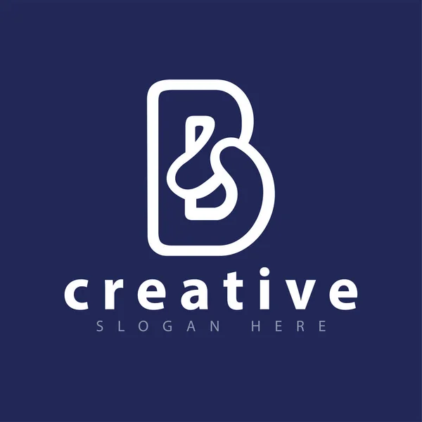 Sjabloon Voor Brief Abstracte Logo Ontwerp — Stockvector