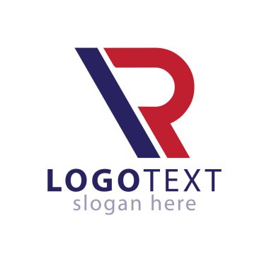 IR ilk mektup logo simge vektör şablonu