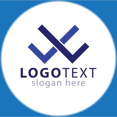 XL ilk mektup logo simge vektör şablonu