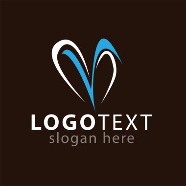 M ilk mektup logo simge vektör şablonu