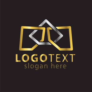 Elmas Crown logo simge vektör şablonu