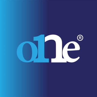 Bir metin logo simge vektör şablonu