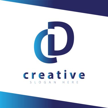 CD ilk mektup logo vektör şablonu