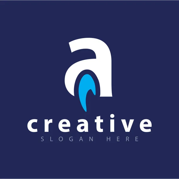 Huruf Dengan Templat Logo Panah Abstrak - Stok Vektor