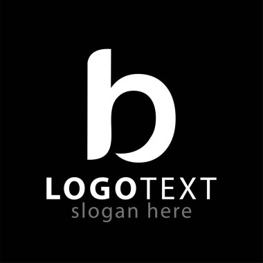 b mektup logo simge vektör şablonu