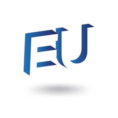 AB negatif boşluk logo simge vektör şablon ilk harfi