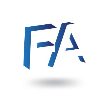 SK ilk harfi ile negatif boşluk logo simge vektör şablonu