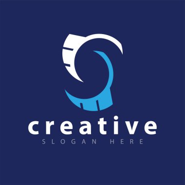 s harfi tüy logo simge vektör şablonu