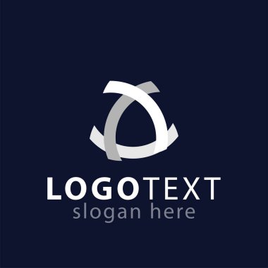 üçgen Soyut logo simge vektör şablonu