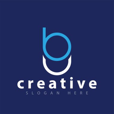 Bu ilk harf logo simge vektör şablonu