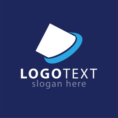 Daire logo simge vektör şablonunda kare