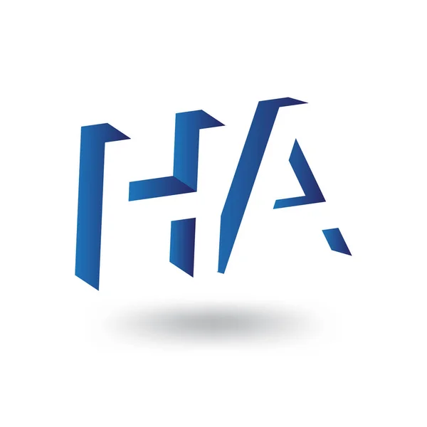 Harfi Ile Negatif Boşluk Logo Simge Vektör Şablon Ilk — Stok Vektör