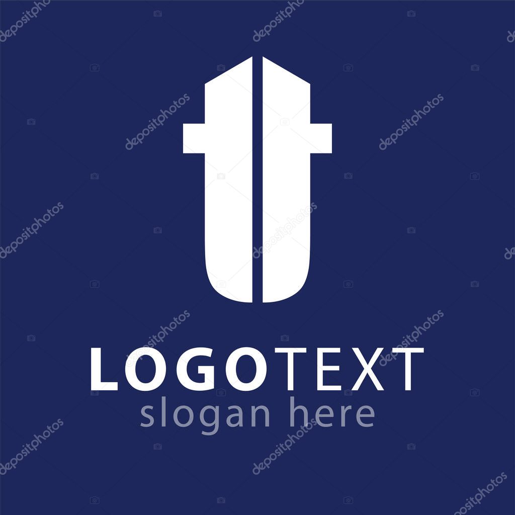 Tt initial letter logo icon vector template