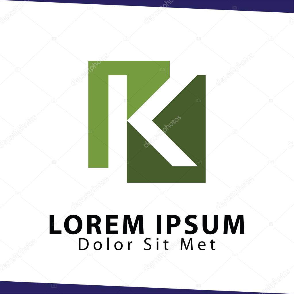 K Letter logo icon vector template