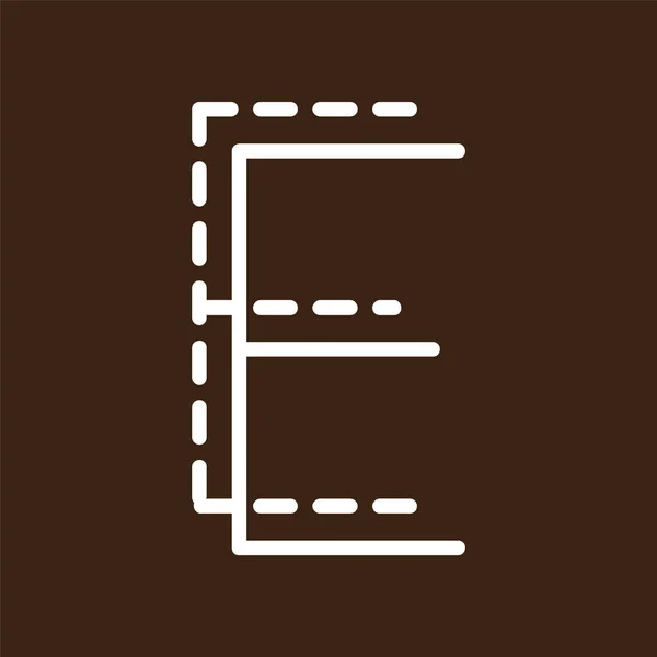 Електронна Літера Логотип Значок Векторний Шаблон — стоковий вектор