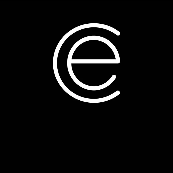 Ilk Mektubu Satırı Logo Vektör Şablonu — Stok Vektör