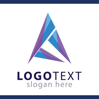 Bir mektup Logo vektör şablon, hisse senedi mektubu bir logo