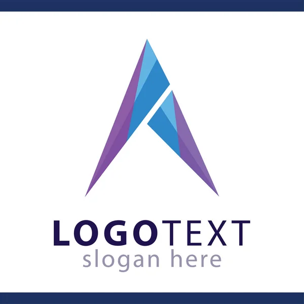 Plantilla Vectorial Carta Logotipo Letra Logo — Vector de stock